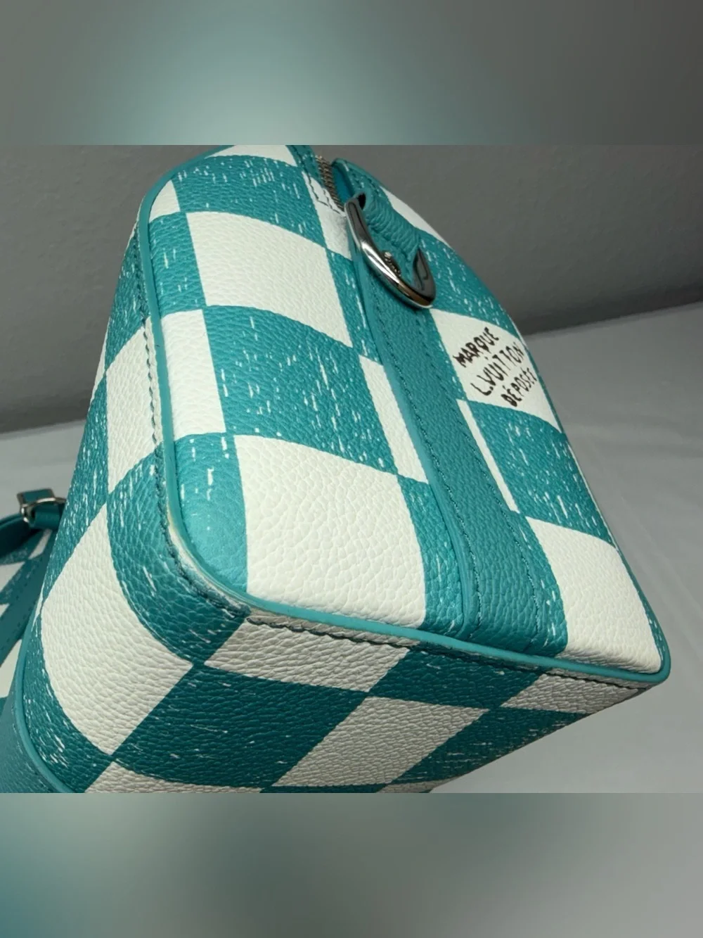 Louis Vuitton Damier City checkered Keepall with COA and dust bag